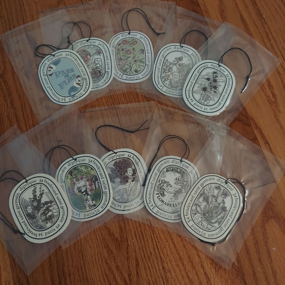 Lot of 10 Air Fresheners DIPTYQUE Fragrance